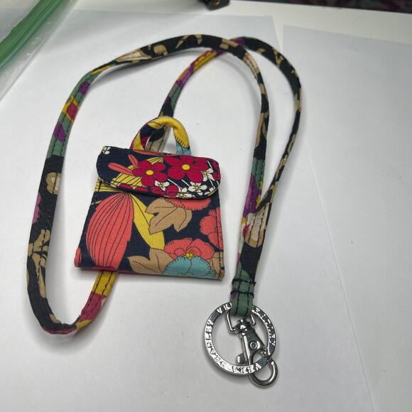 Vera Bradley lanyard and mirror matching dark fall pattern set - Picture 1 of 16